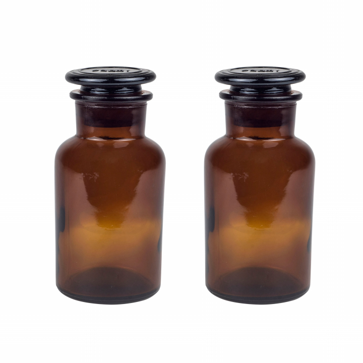 2-pack of glass jars 250ml amber in the group SHOP / OTHER PRODUCTS at Månses Design (1750e)