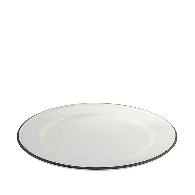 Plate 26,5cm Ovanåker Brown line in the group SHOP / PLATES at Månses Design (800RH)