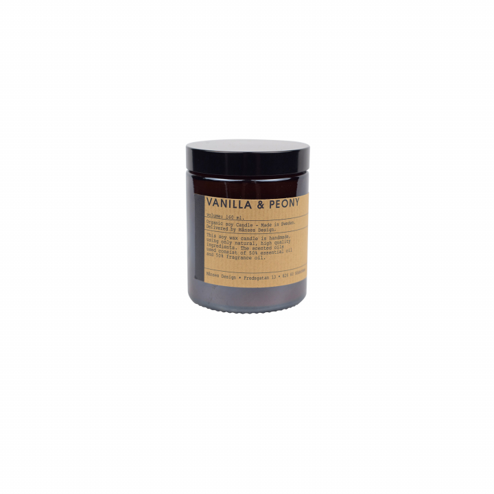 Organic soy candle Vanilla / Peony in the group SHOP / OTHER PRODUCTS at Månses Design (B100)