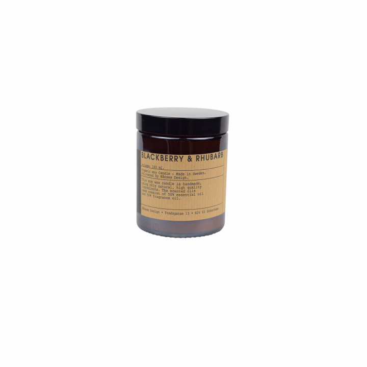 Organic soy Candle Blackberry / Rhubarb in the group SHOP / OTHER PRODUCTS at Månses Design (B101)