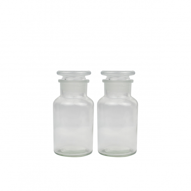 2-pack of glass jars in clear glass