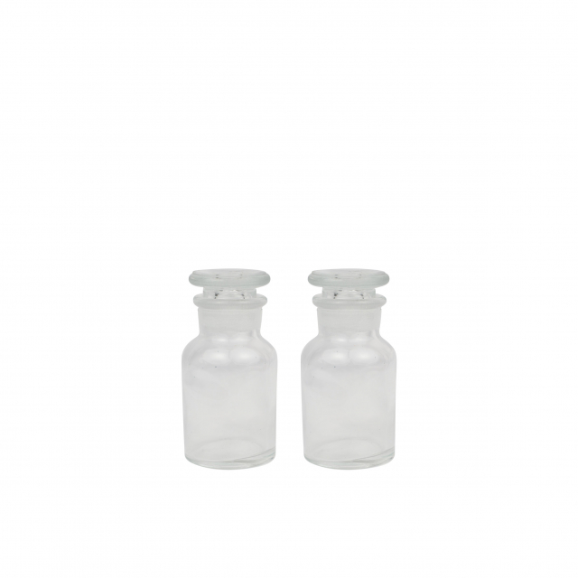 2-pack of glass jars 30ml in clear glass
