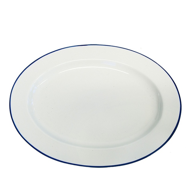 platter oval ovanåker blue line