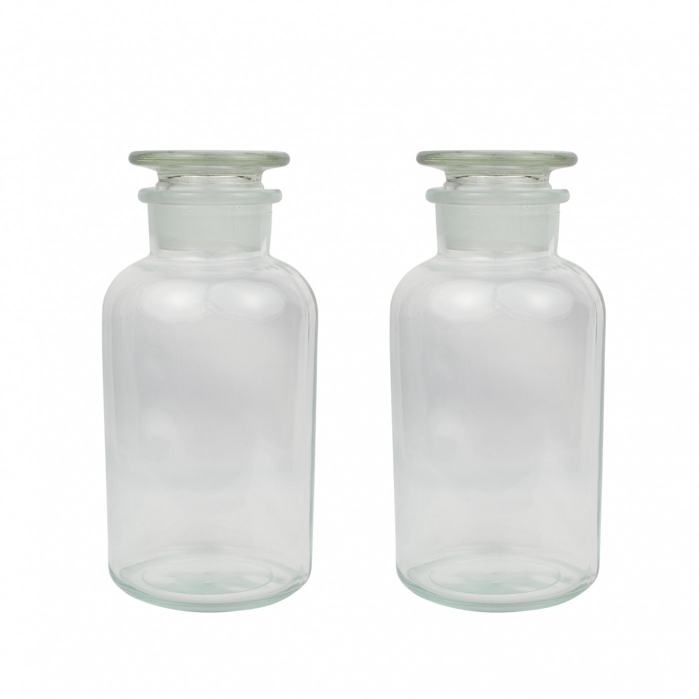 2-pack of glass jars 1000ml in clear glass