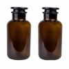 2-pack of Glass Jars Amber 1000ml