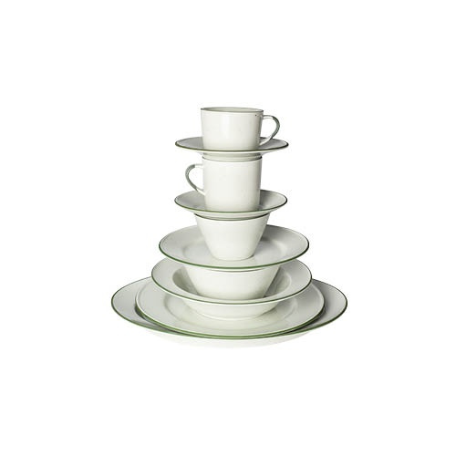 Coffee cup with saucer Ovanåker Green