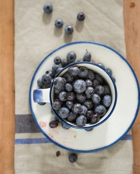 Coffee cup (without saucer) Ovanåker blue line