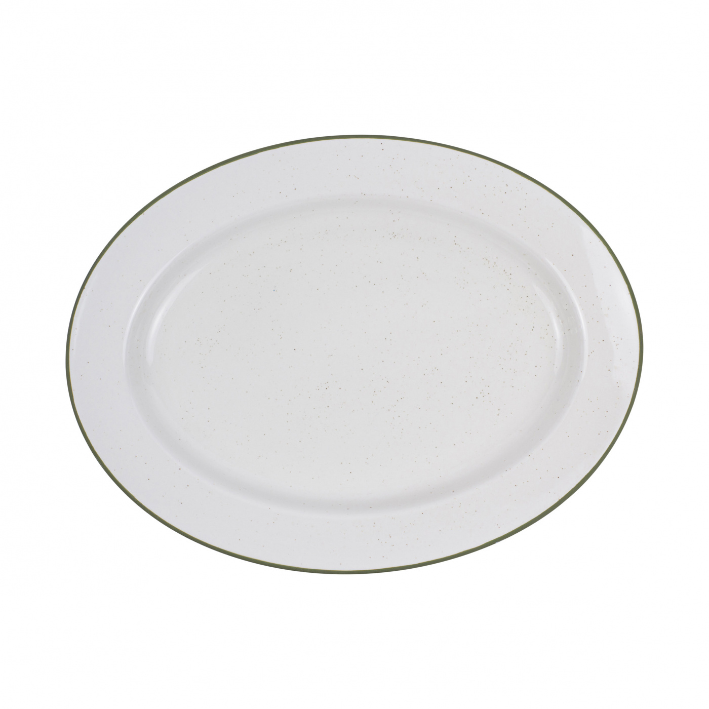 Small Platter Oval Ovanåker Green