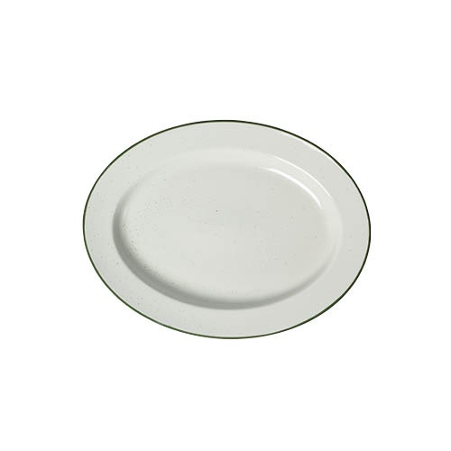 Small Platter Oval Ovanåker Green