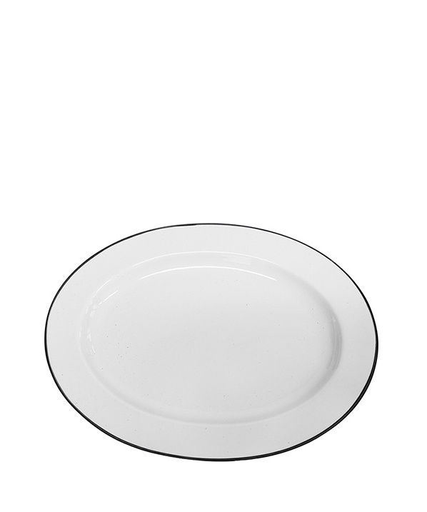 Small platter oval Ovanåker brown