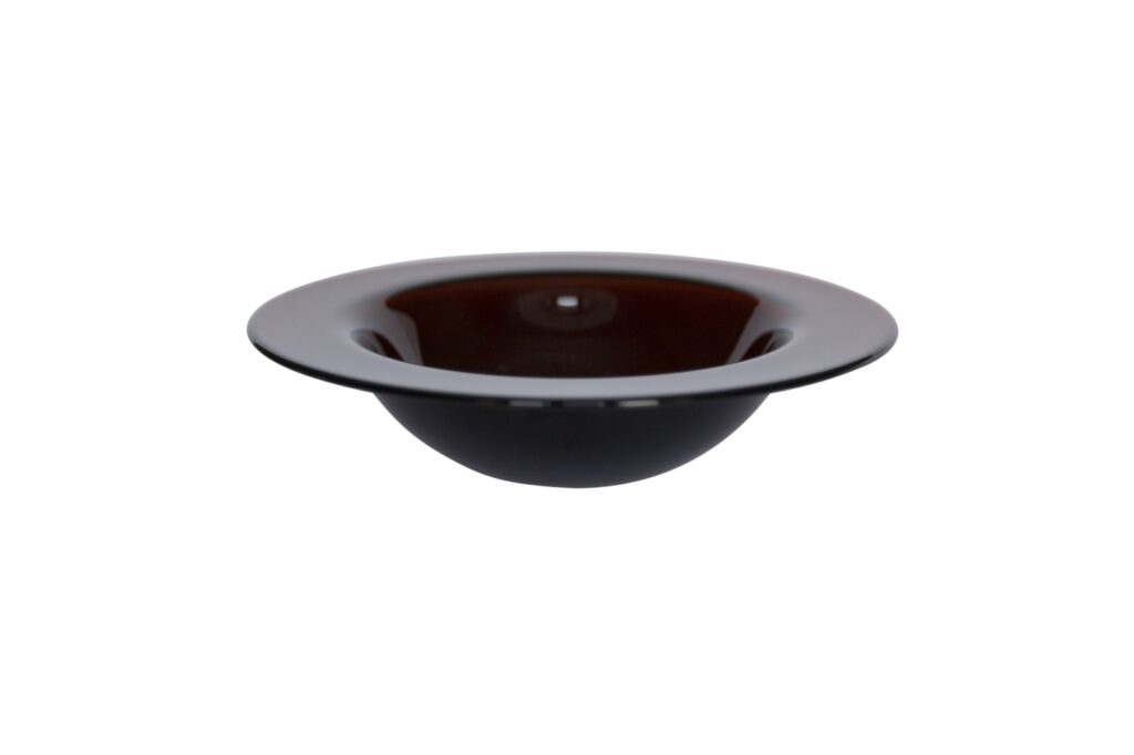 Medium Bowl Amber Glass
