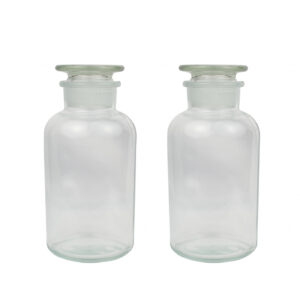 2-pack of glass jars 1000ml in clear glass