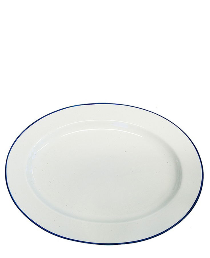 Small platter Ovanåker blue line
